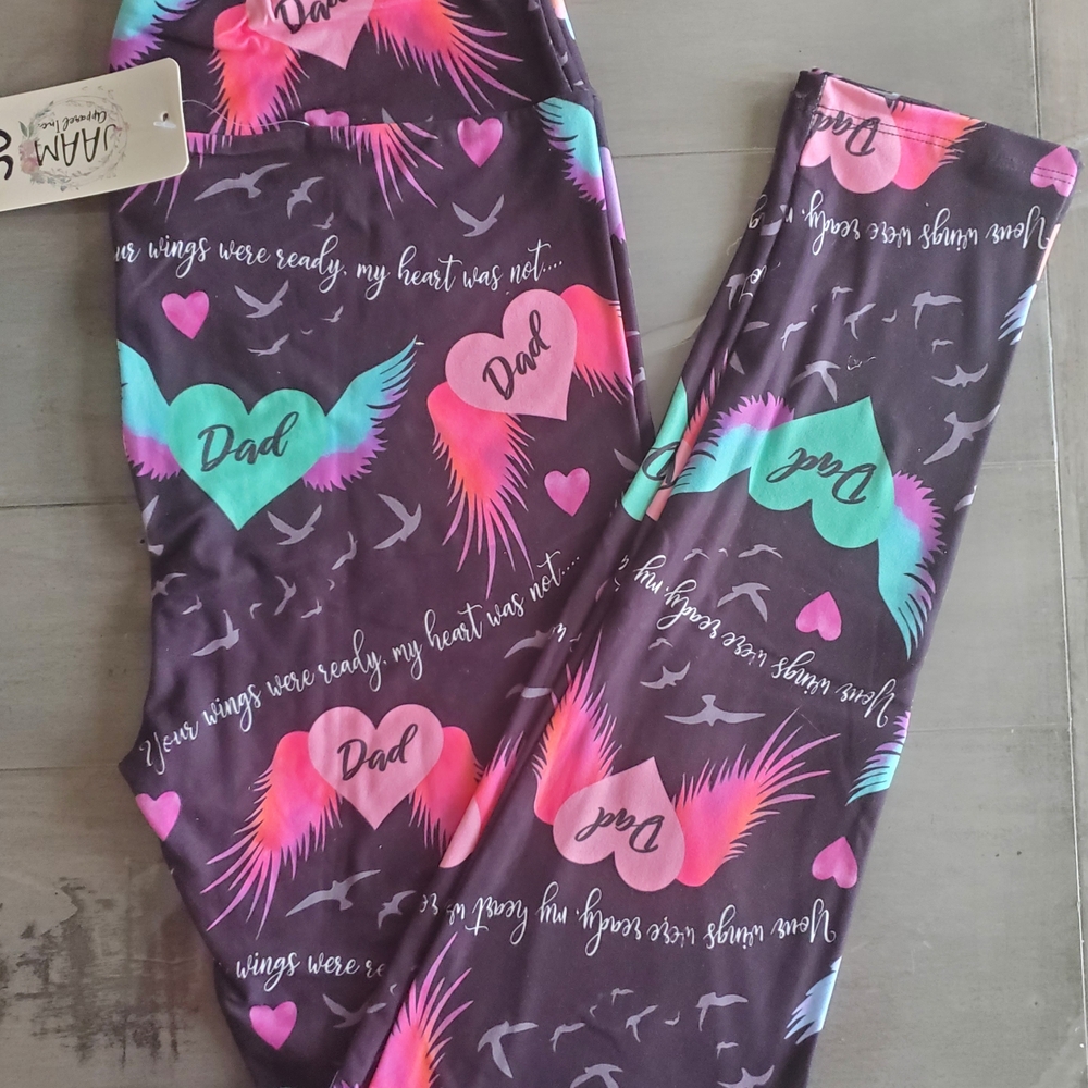 Dad Gained Wings Leggings